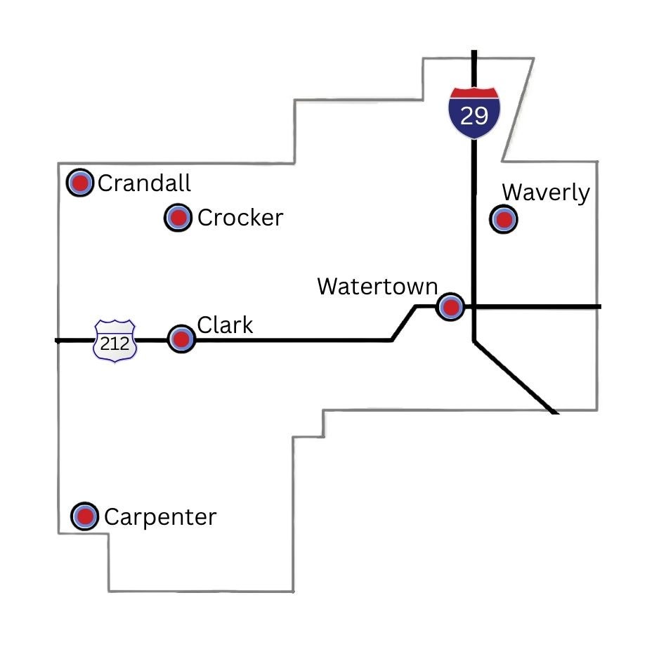 Map of CCEC Territory
